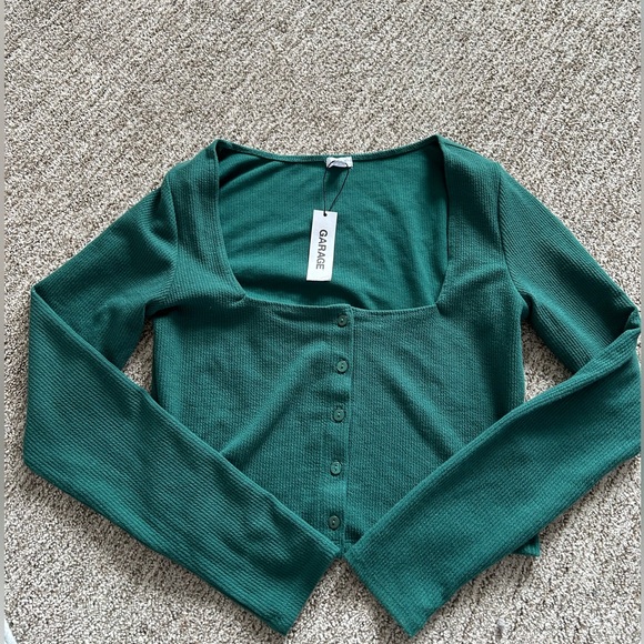 GARAGE GREEN LONG SLEEVE - Size L - Picture 1 of 3